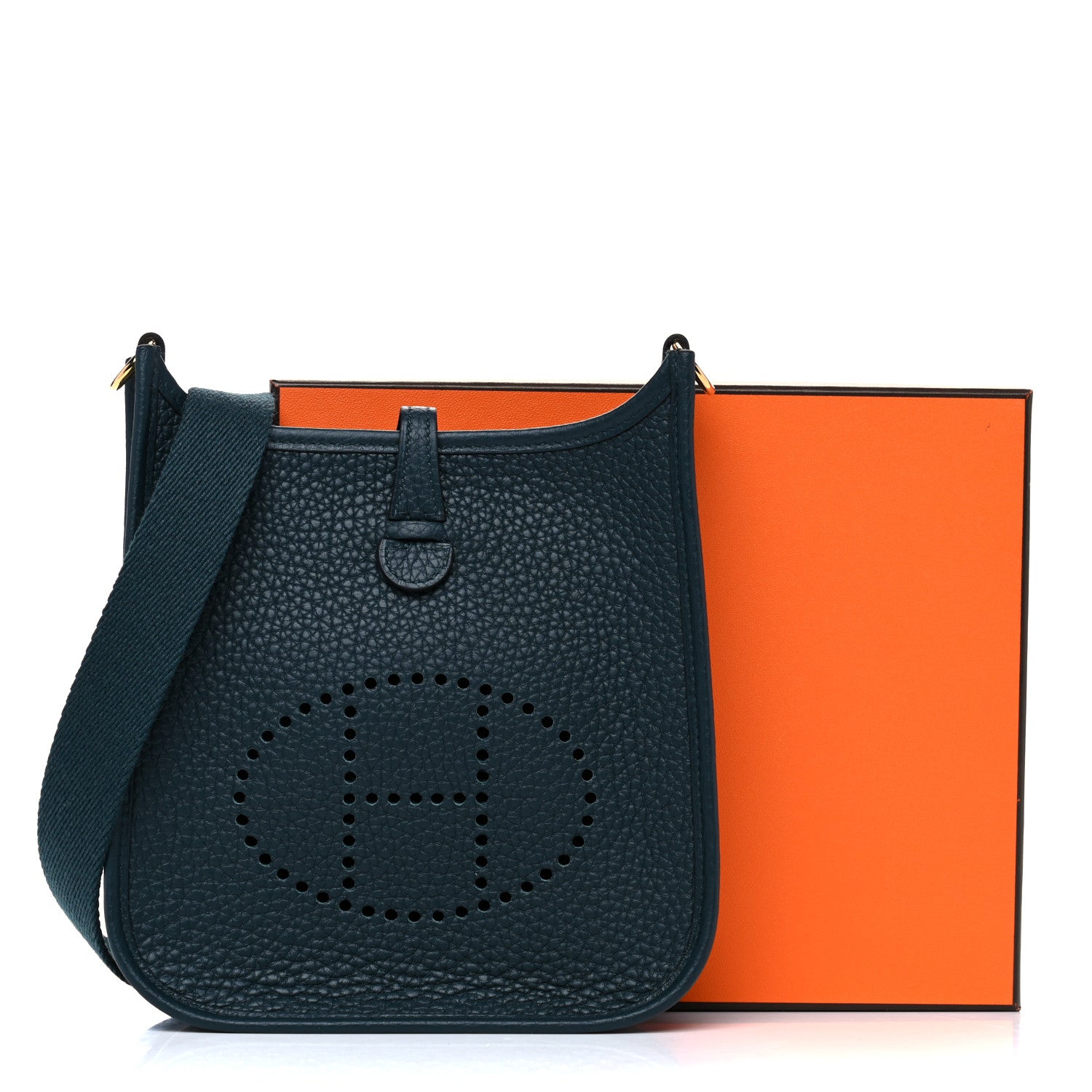 Hermes Taurillon Clemence Evelyne TPM Vert Cypress 12 of 12