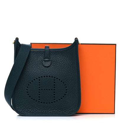 Hermes Taurillon Clemence Evelyne TPM Vert Cypress 12 of 12
