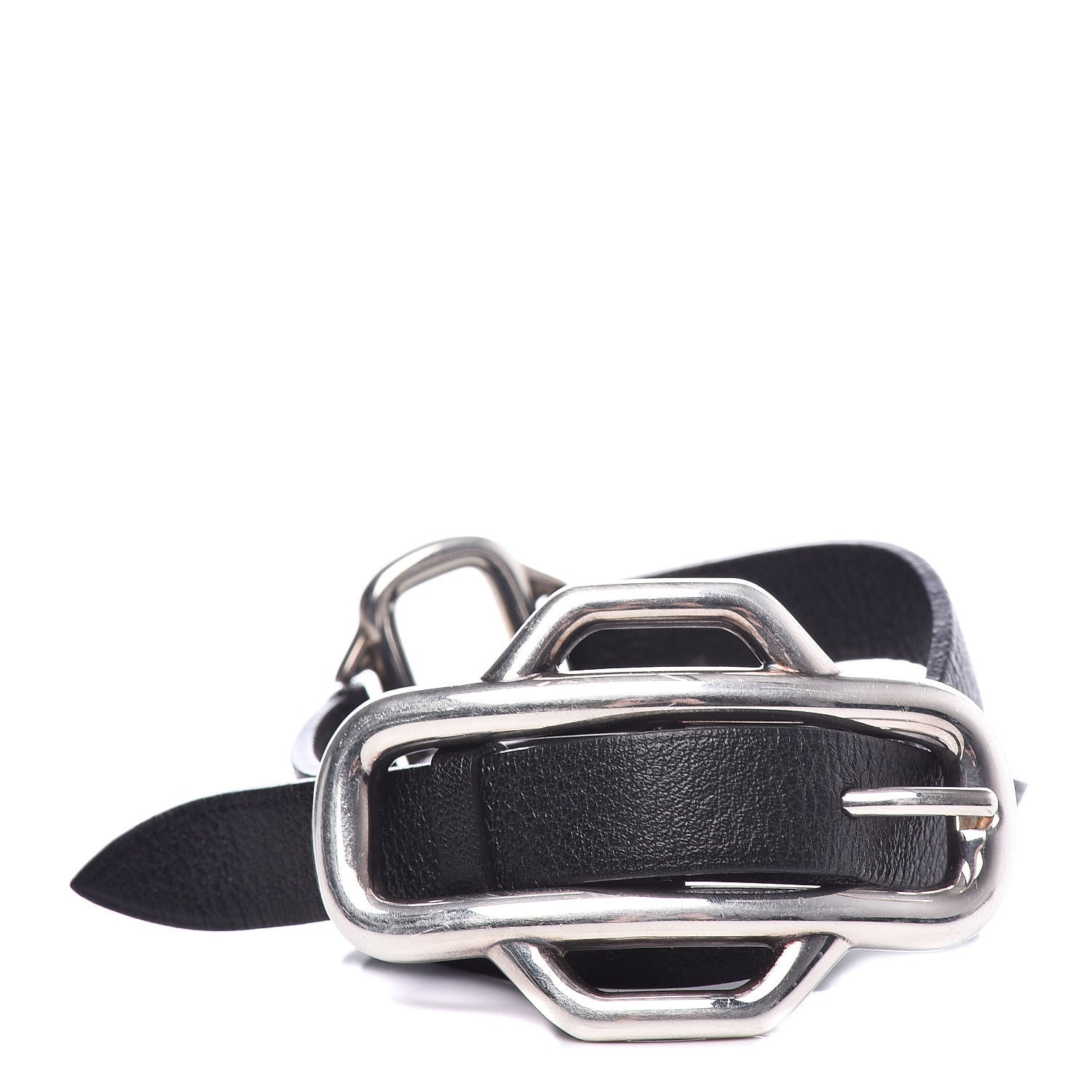 Hermes Sterling Silver Swift Attelage Double Bracelet ST 1 of 4
