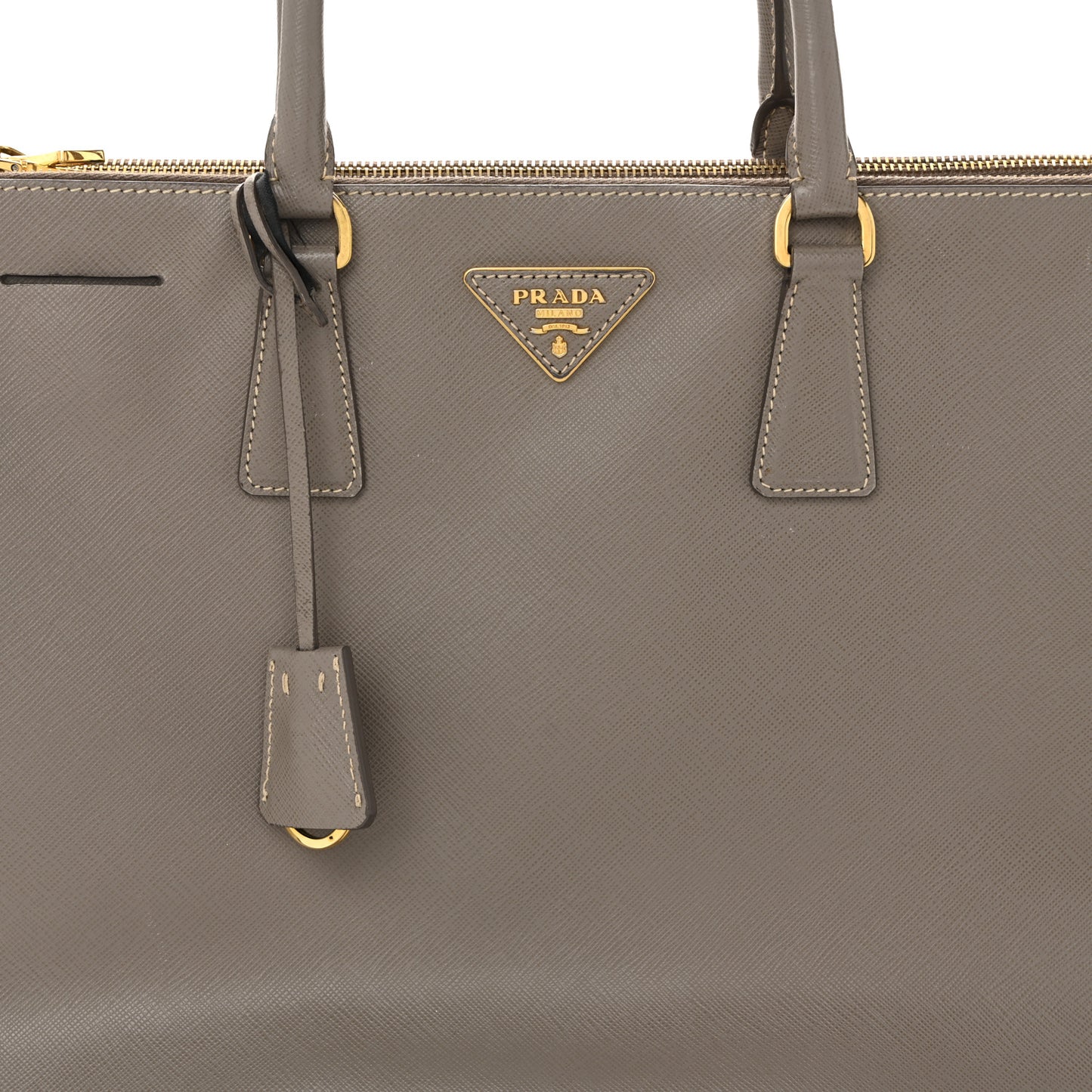 Saffiano Large Galleria Double Zip Tote  Argilla