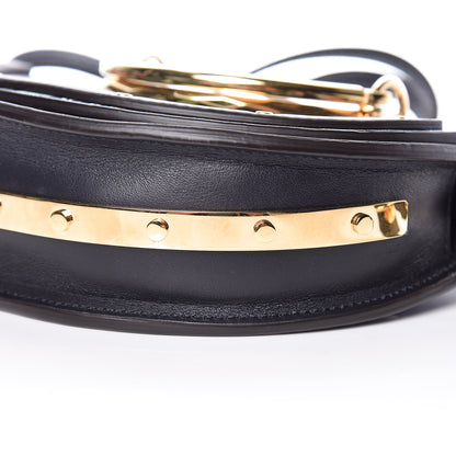 Chloe Calfskin Floral Print Small Nile Bracelet Minaudiere Bag Full Blue 7 of 12