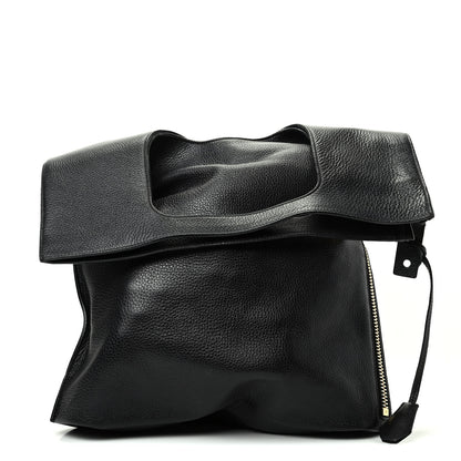 Tom Ford Grained Calfskin Large Alix Padlock Zip Shoulder Bag Black 1 of 10