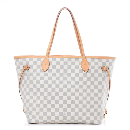 Louis Vuitton Damier Azur Neo Neverfull MM Rose Ballerine 1 of 14