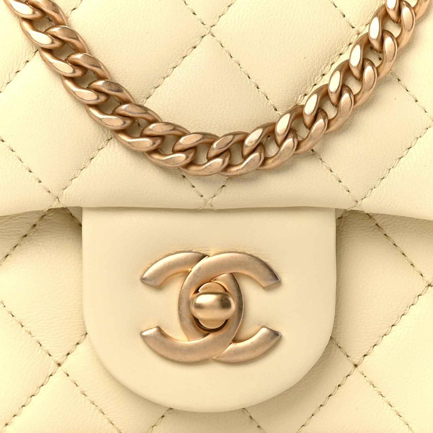 Chanel Lambskin Quilted Mini Sweet Camellia Flap Light Yellow 9 of 12