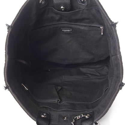 Chanel Canvas Extra Large Double Face Shopping Tote Black 4 of 9