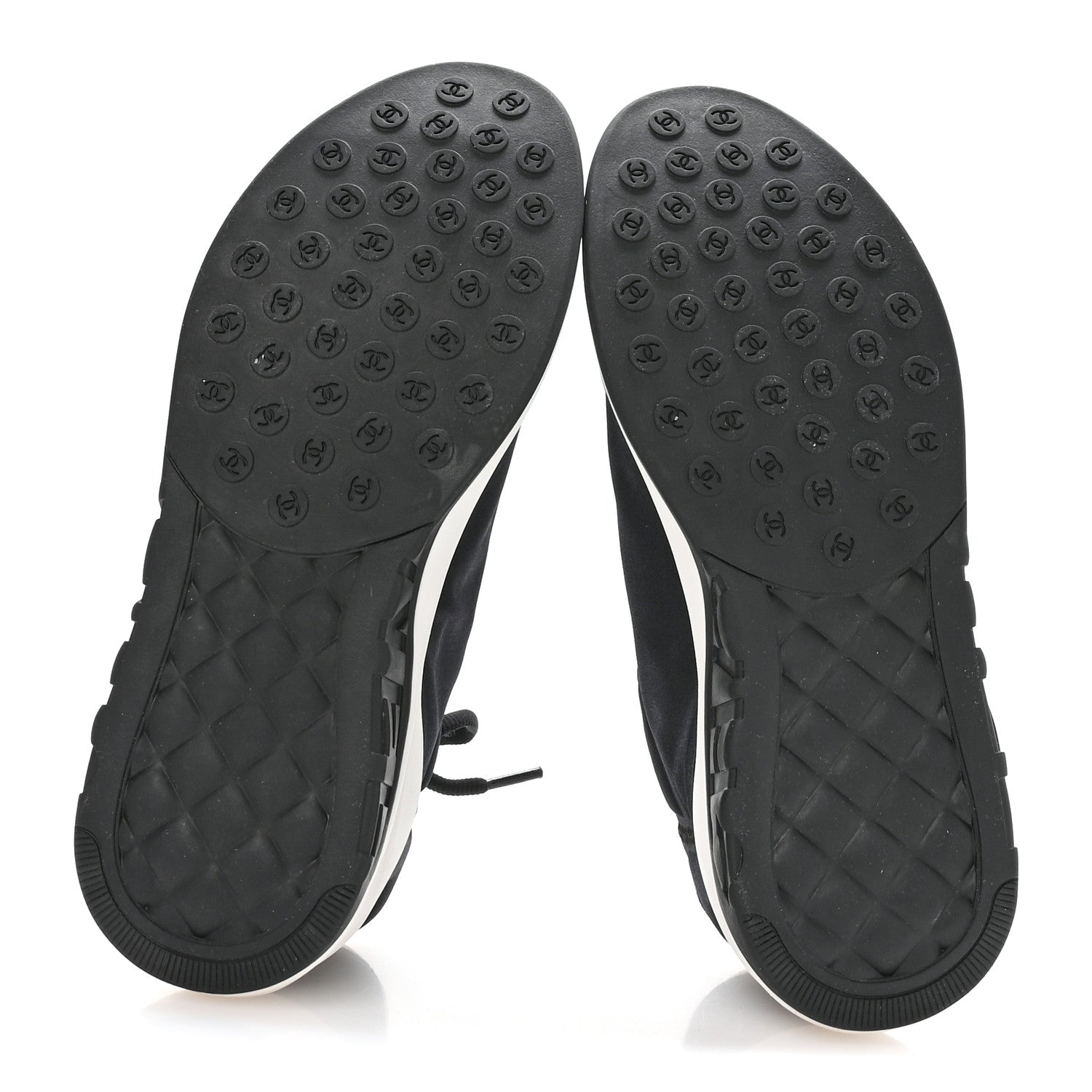 Chanel Lycra CC Sneakers 40.5 Black 6 of 7