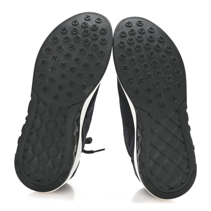 Chanel Lycra CC Sneakers 40.5 Black 6 of 7