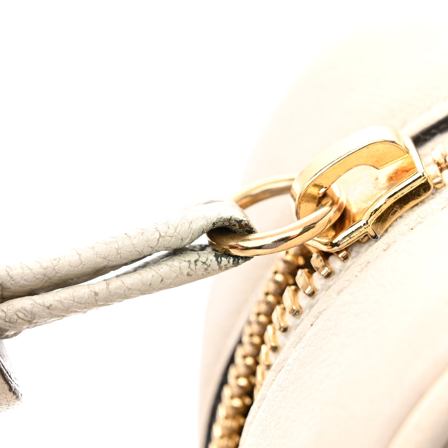 Gucci Sakai Be Green Calfskin Diagonal Stitched Small Blondie Shoulder Bag Mystic White 17 of 18