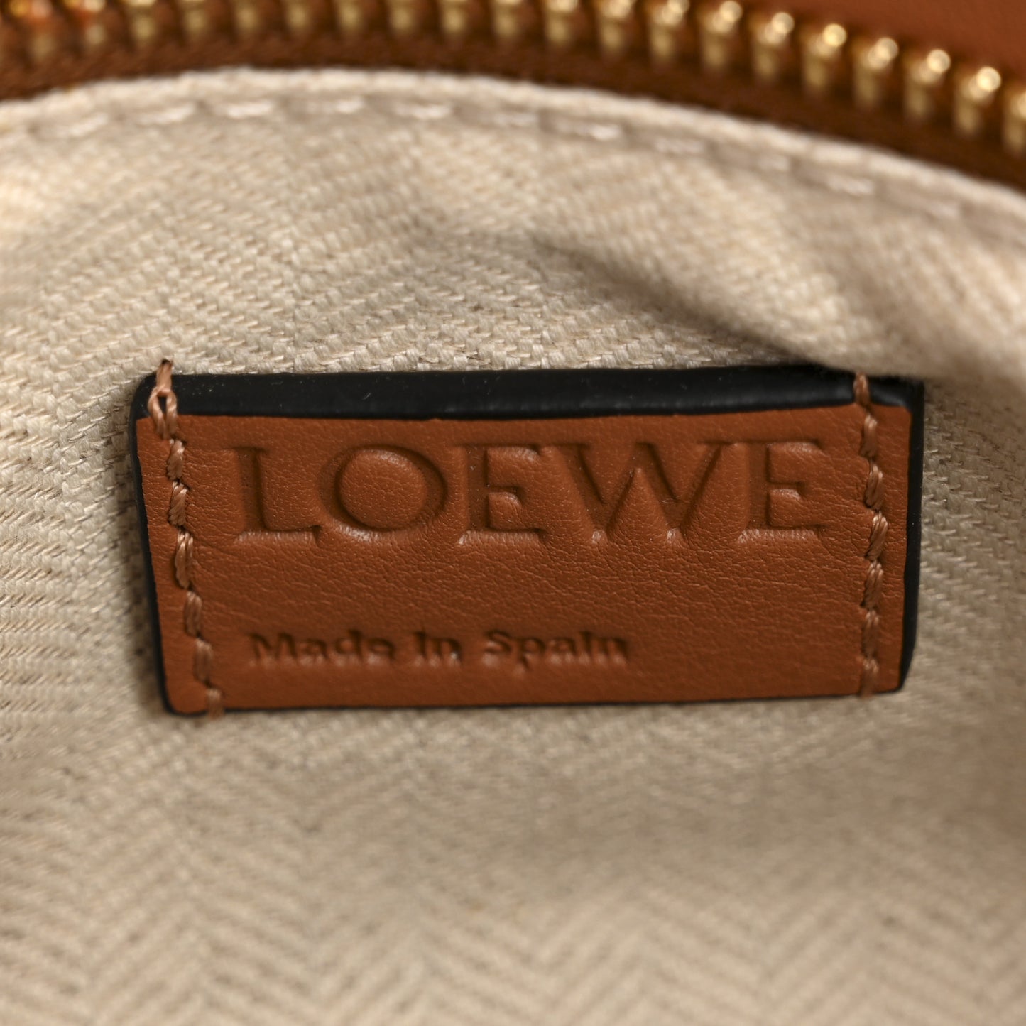 Calfskin Medium Puzzle Bag Tan Medium Pink