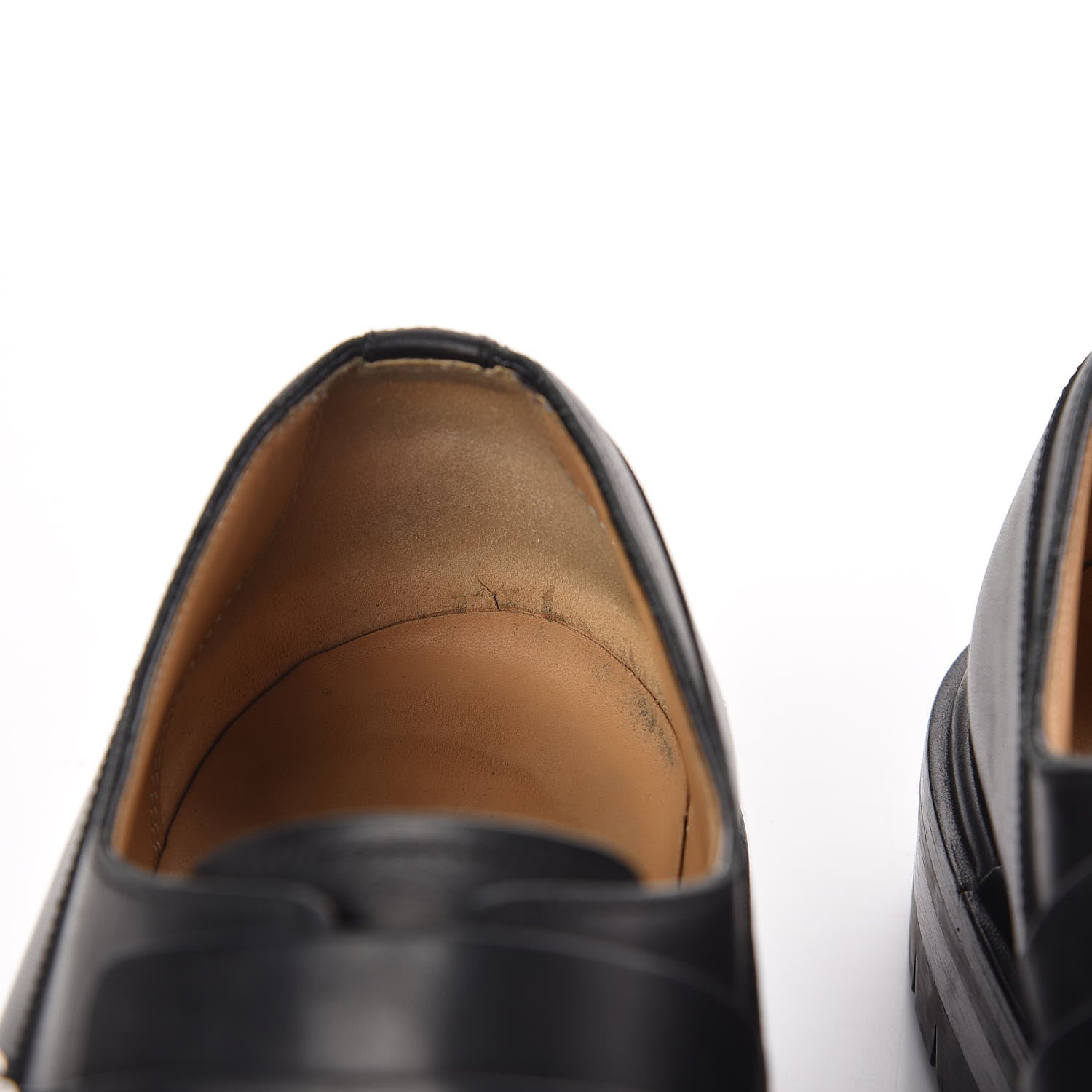 Hermes Calfskin Mens Buckle Loafers 42.5 Black 7 of 10