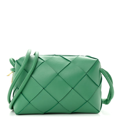 Bottega Veneta Lambskin Maxi Intreccio Small Cassette Camera Bag Mermaid 1 of 9