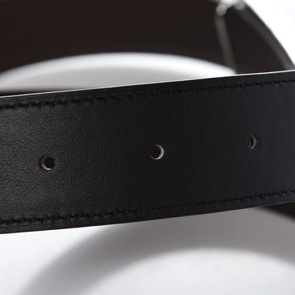 Hermes Epsom Swift 32mm Belt 95 Etoupe Black 6 of 7