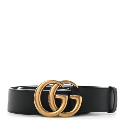 Gucci Calfskin Double G 40mm Belt 85 34 Black 1 of 7