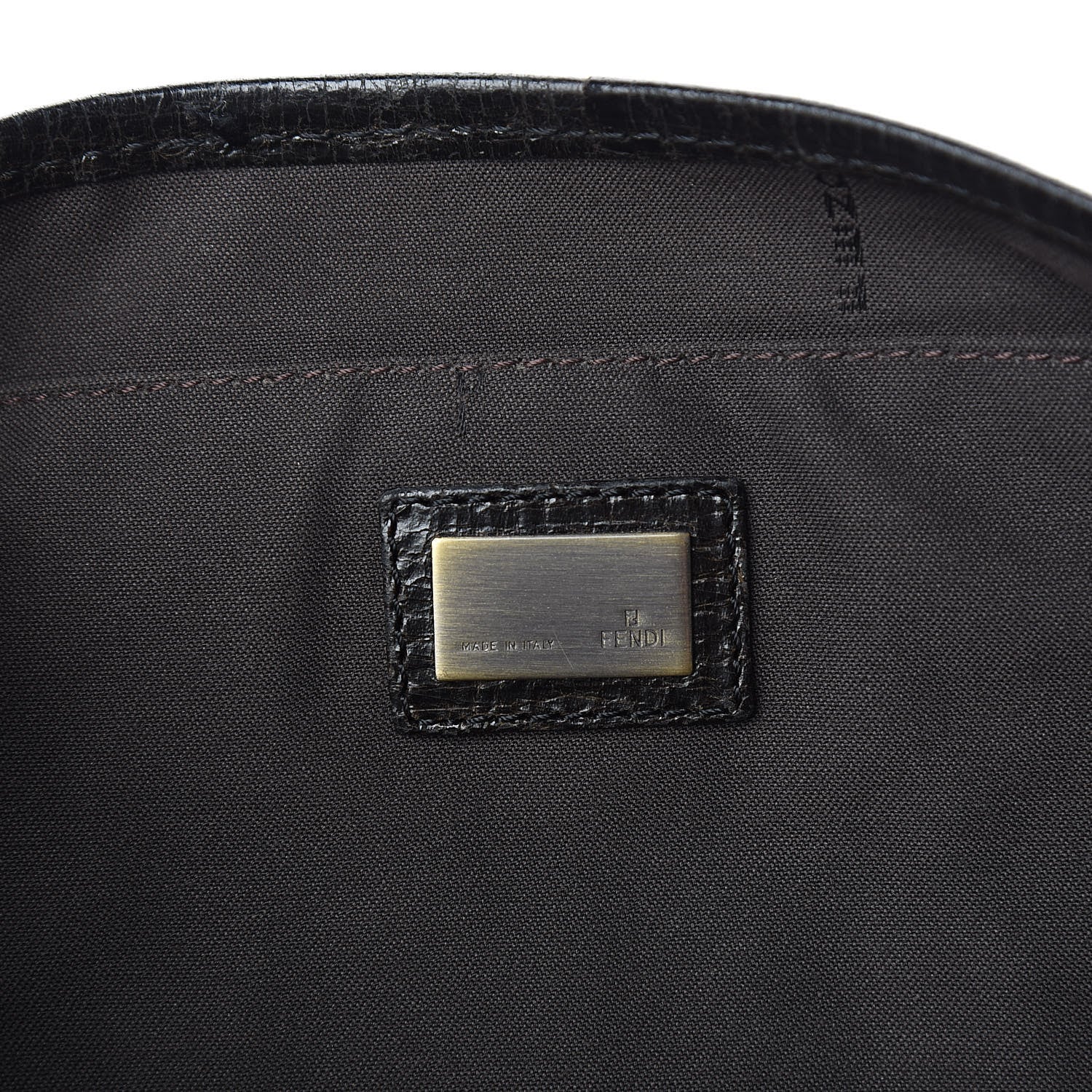 Fendi Zucca B Bis Flap Bag Tobacco Castagna 6 of 10