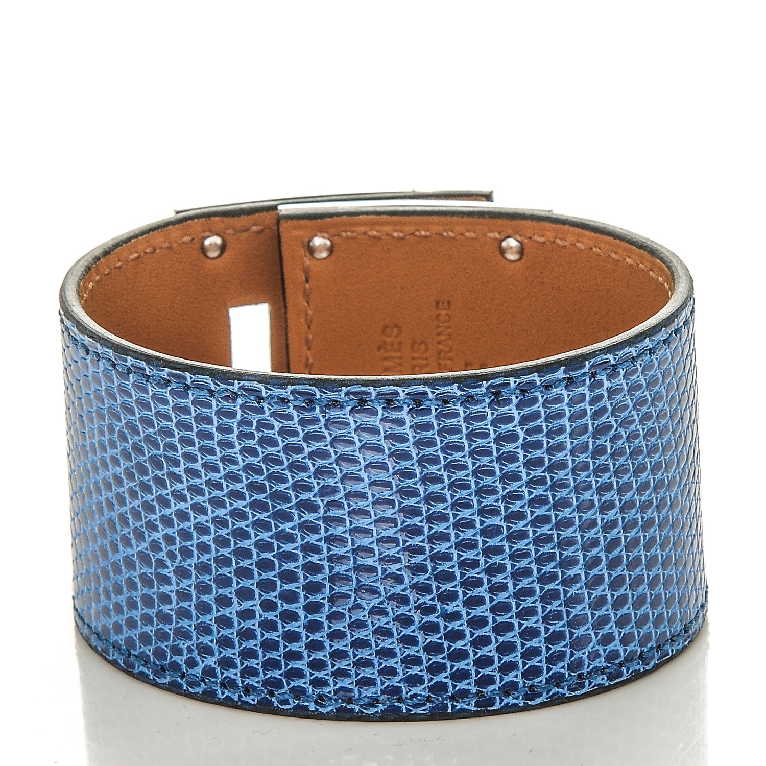 Hermes Lizard Kelly Dog Cuff Mykonos 3 of 5