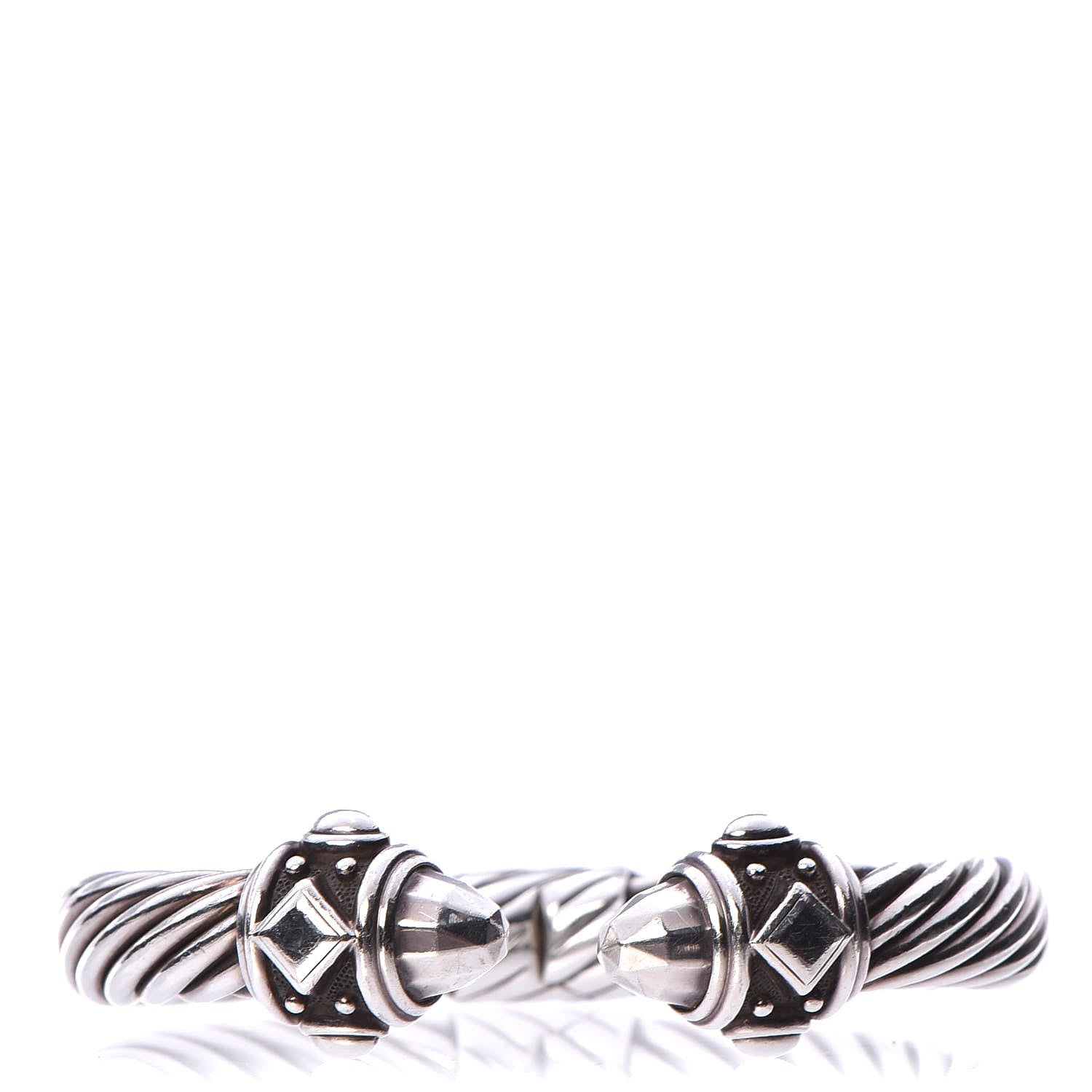 David Yurman Sterling Silver 10mm Renaissance Cable Bracelet 1 of 6