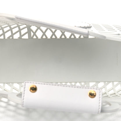 Fendi Recycled Plastic Vitello Liberty Matte Medium Fendi Basket White Ice 4 of 5