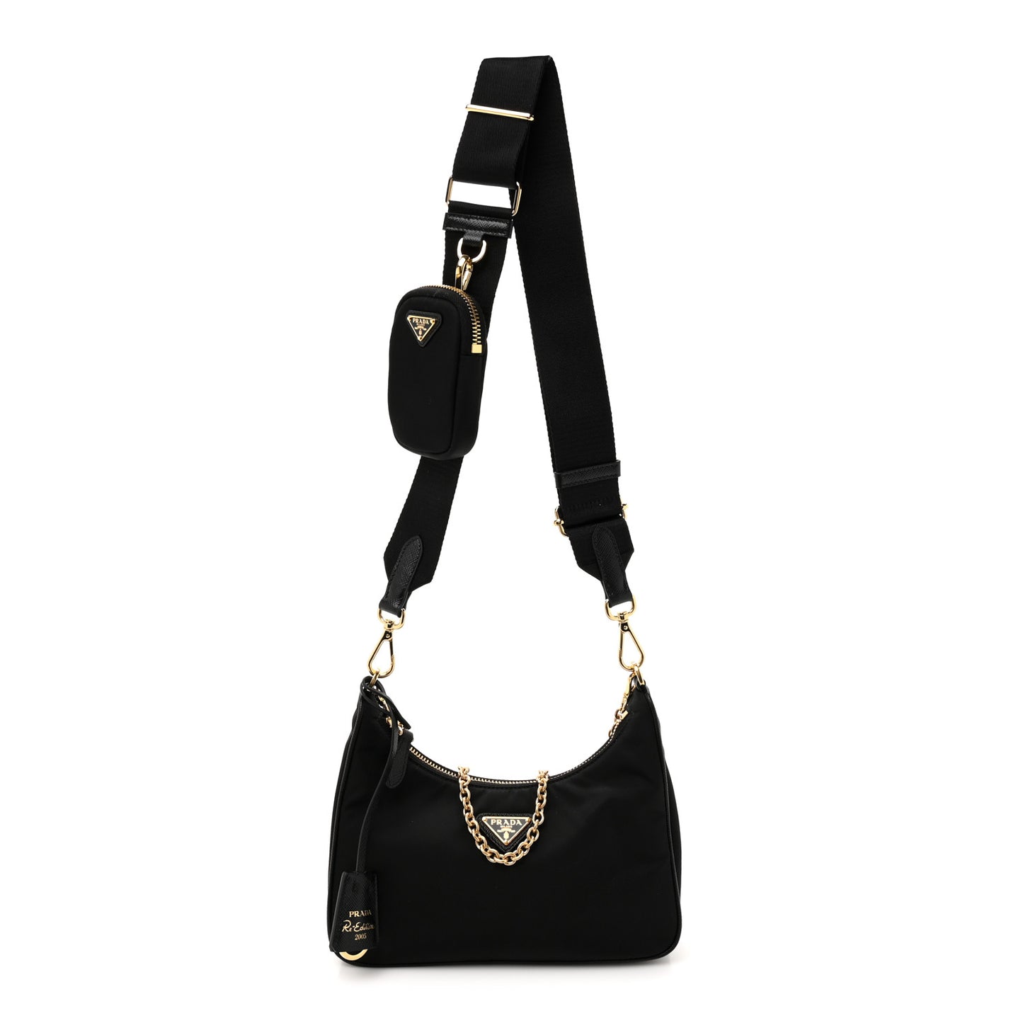 Nylon Re-Edition 2005 Shoulder Bag Black
