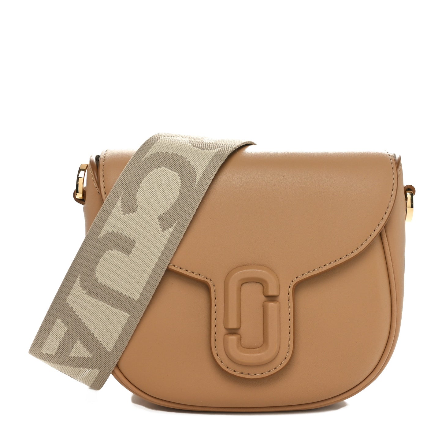 Calfskin Small The Covered J Marc Saddle Bag Tan