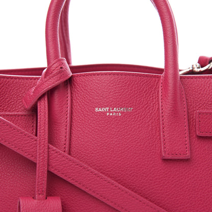 Saint Laurent Grained Calfskin Nano Sac De Jour Fuchsia 12 of 12