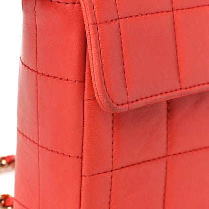 Chanel Lambskin East West Chocolate Bar Flap Orange 15 of 15
