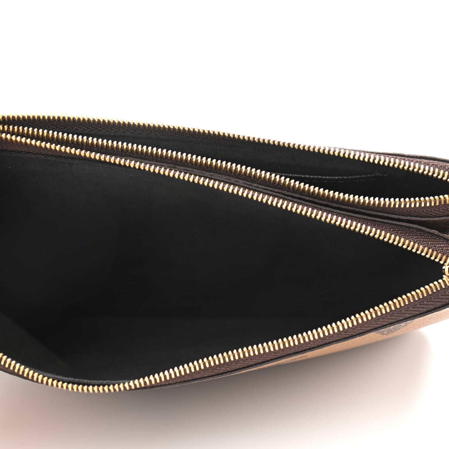 Reverse Monogram Giant Double Zip Pochette