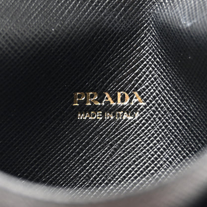 Prada Saffiano Metal Flap Wallet Black 7 of 9