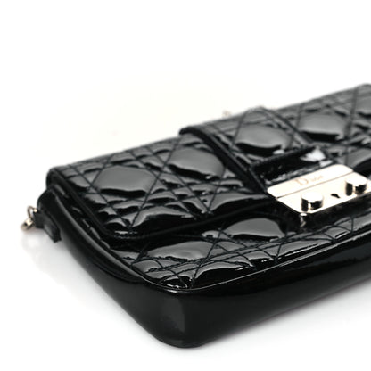 Christian Dior Patent Cannage New Lock Pouch Black 7 of 8