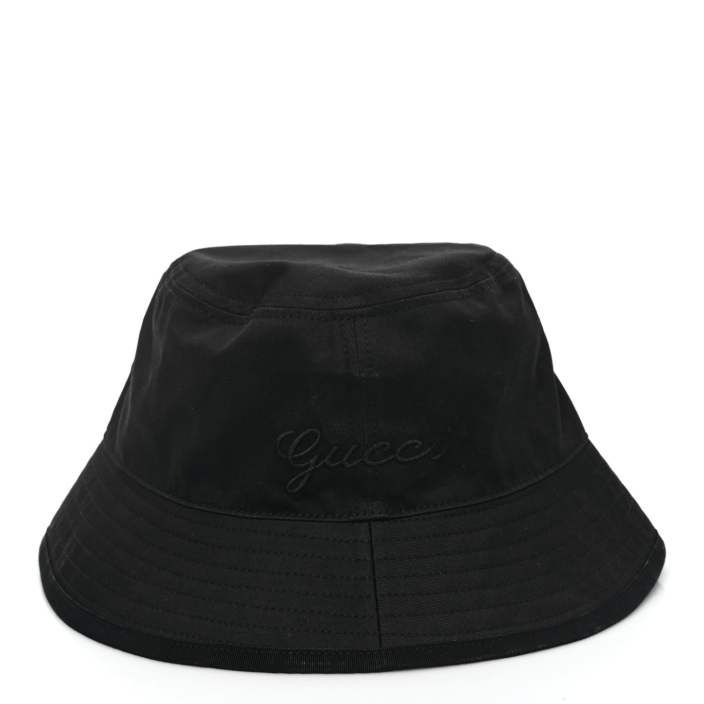 Cotton Logo Cabris Bucket Hat M Black