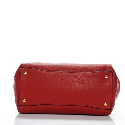 Prada Vitello Grain Tote Fuoco 5 of 19