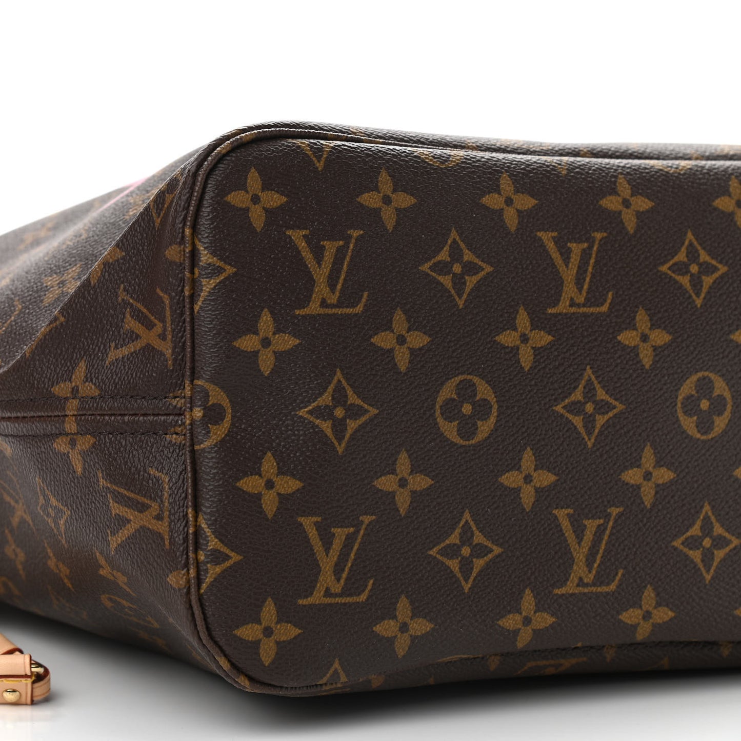 Monogram Saint Barth V Neverfull MM Hot Pink
