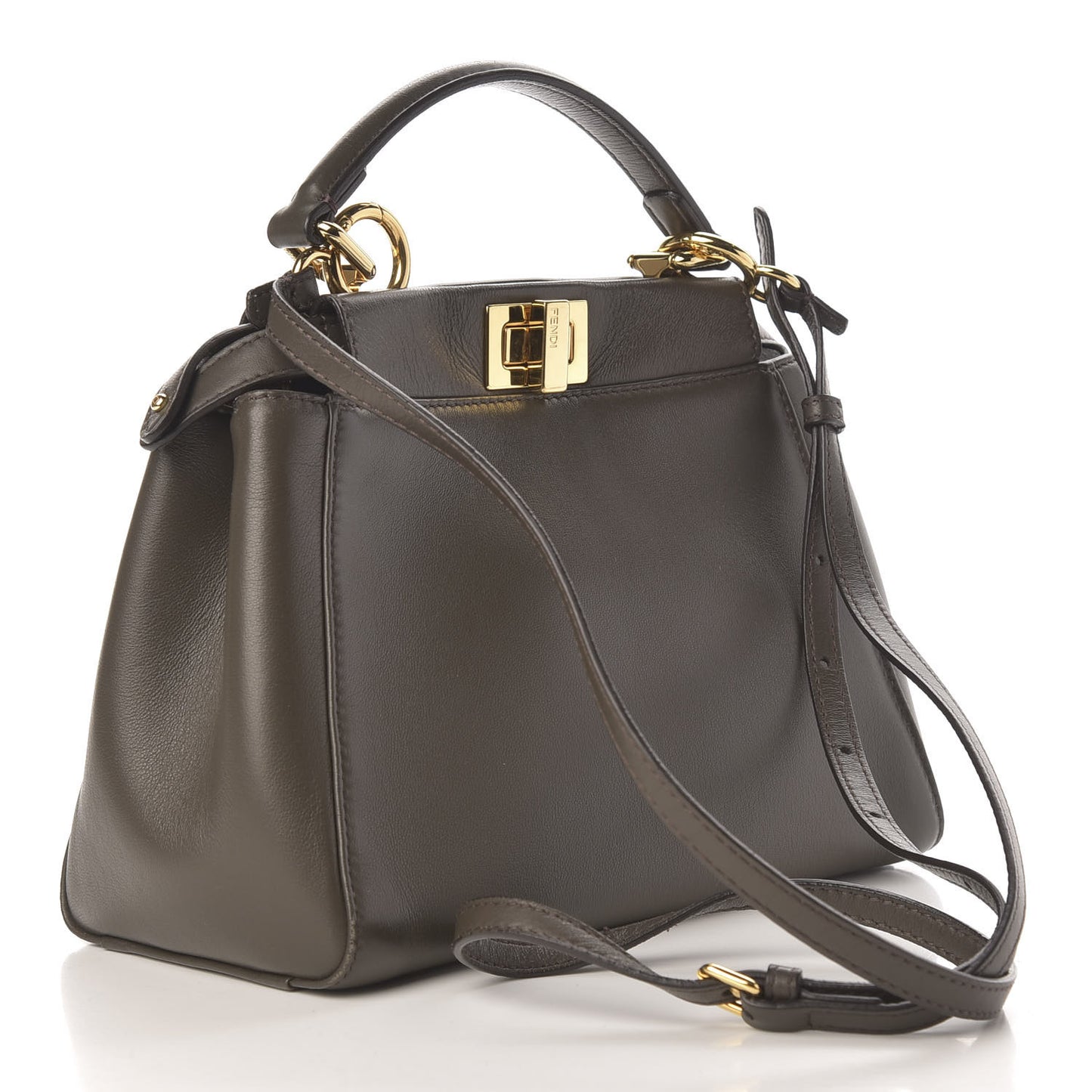 Nappa Mini Peekaboo Iconic Satchel Carbone