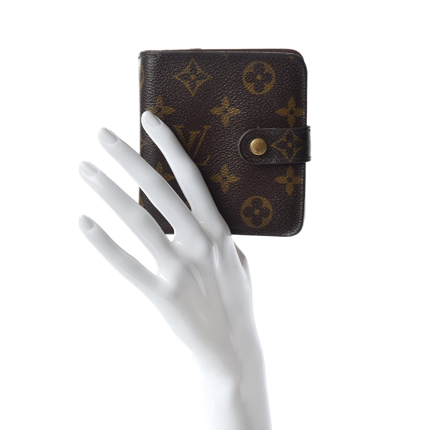 Louis Vuitton Monogram Compact Zippe Zipped Wallet 2 of 8