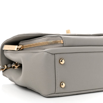 Chanel Caviar Quilted Medium Business Affinity Flap Grey 9 of 11