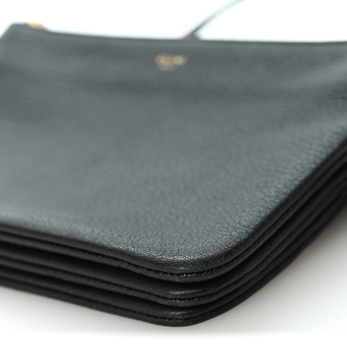 Celine Goatskin Small Trio Crossbody Bag Black 11 of 13