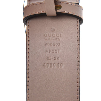 Gucci Calfskin Double G 40mm Belt 85 34 Porcelain Rose 4 of 6