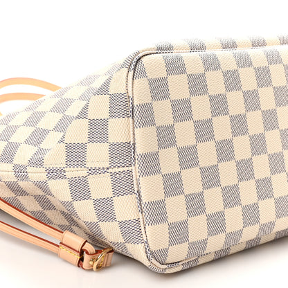 Louis Vuitton Damier Azur Neo Neverfull MM Rose Ballerine 8 of 9