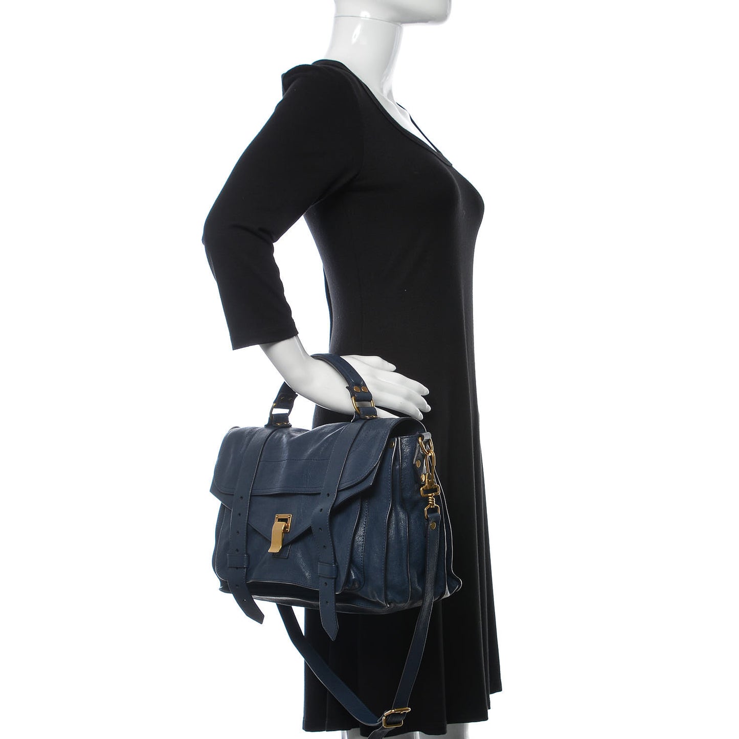 Lambskin Medium PS1 Satchel Midnight