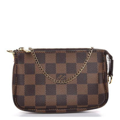 Louis Vuitton Damier Ebene Mini Pochette Accessories 1 of 8