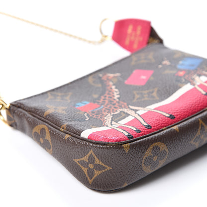 Louis Vuitton Monogram 2017 Christmas Animation Mini Pochette Accessories 7 of 9