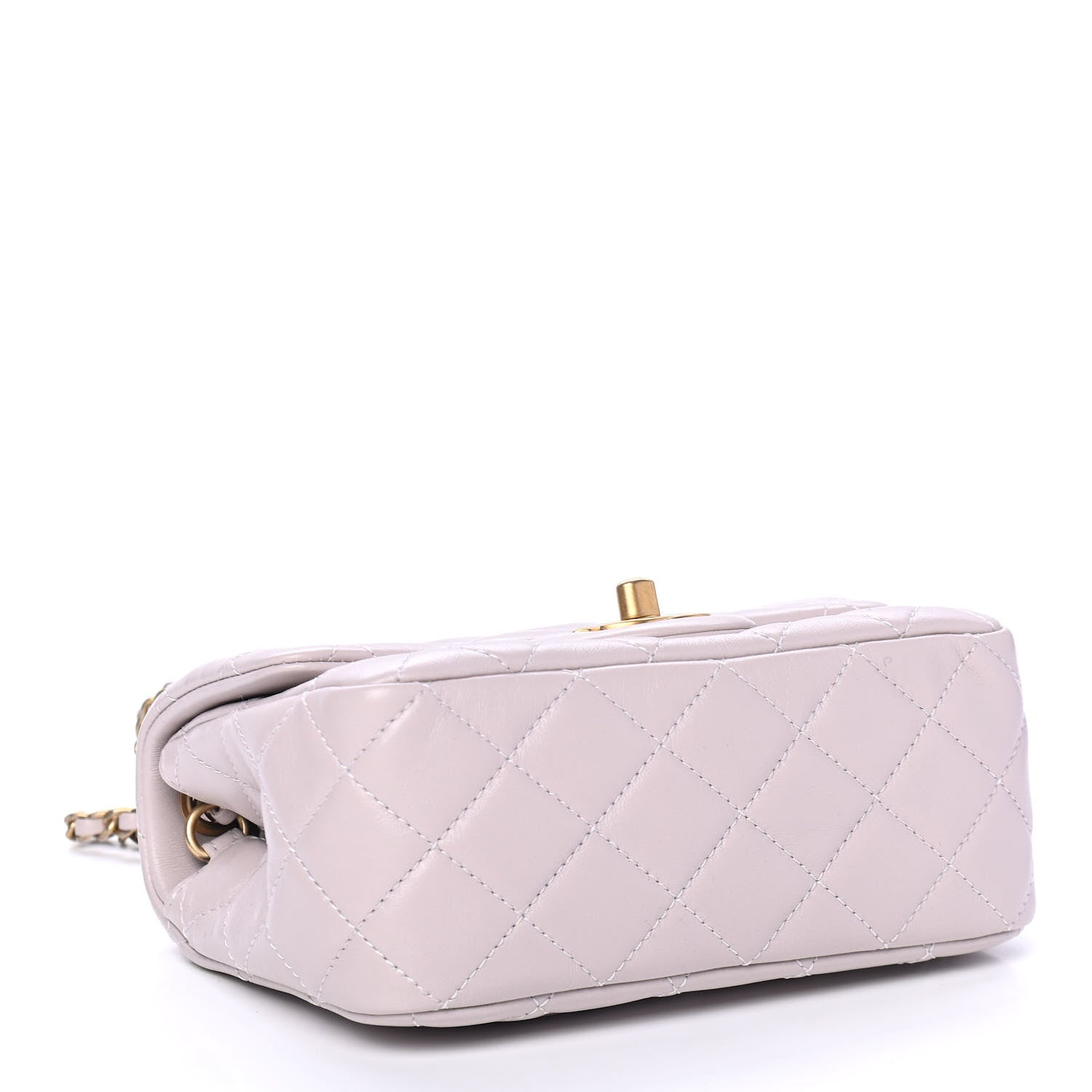 Chanel Lambskin Quilted Mini Pearl Crush Flap Light Purple 3 of 4