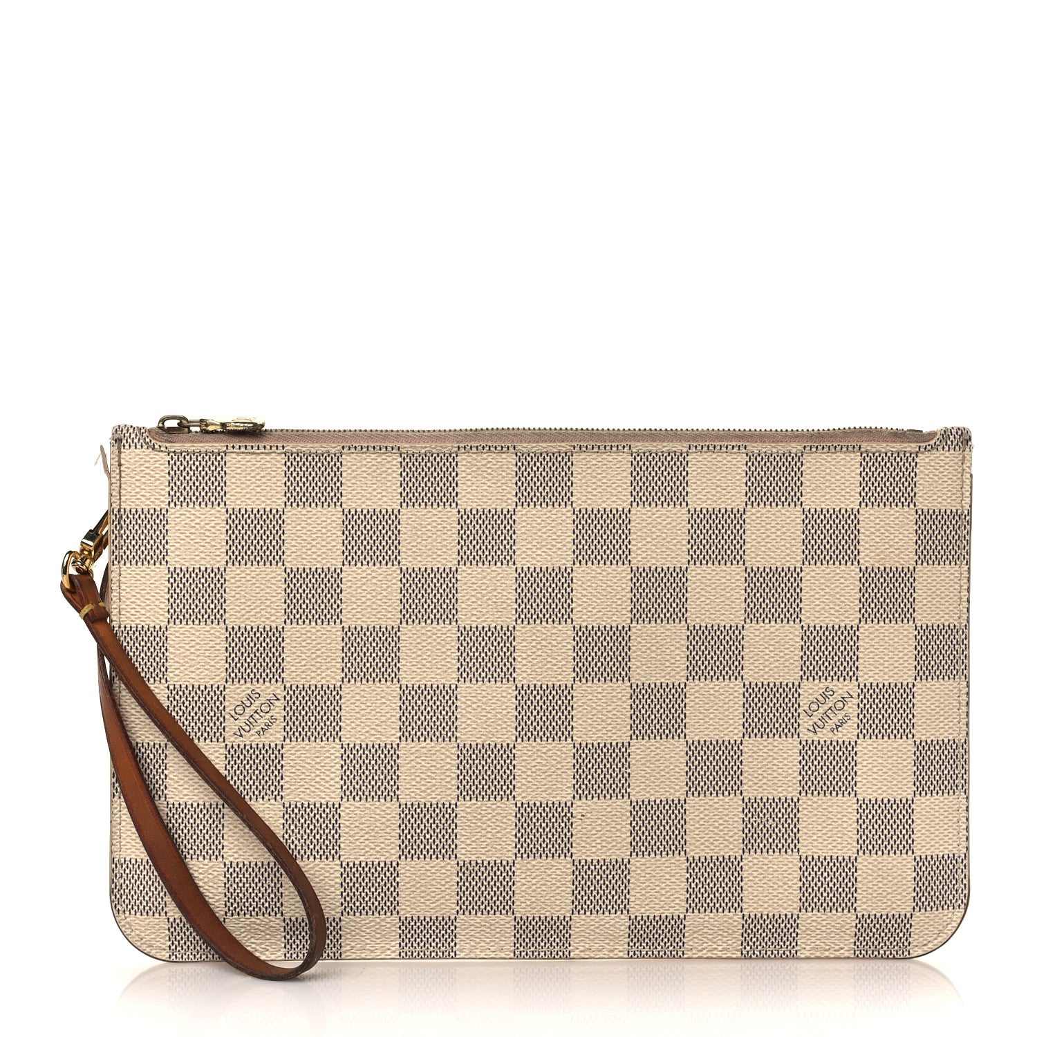 Louis Vuitton Damier Azur Neverfull MM GM Pochette Rose Ballerine 1 of 9