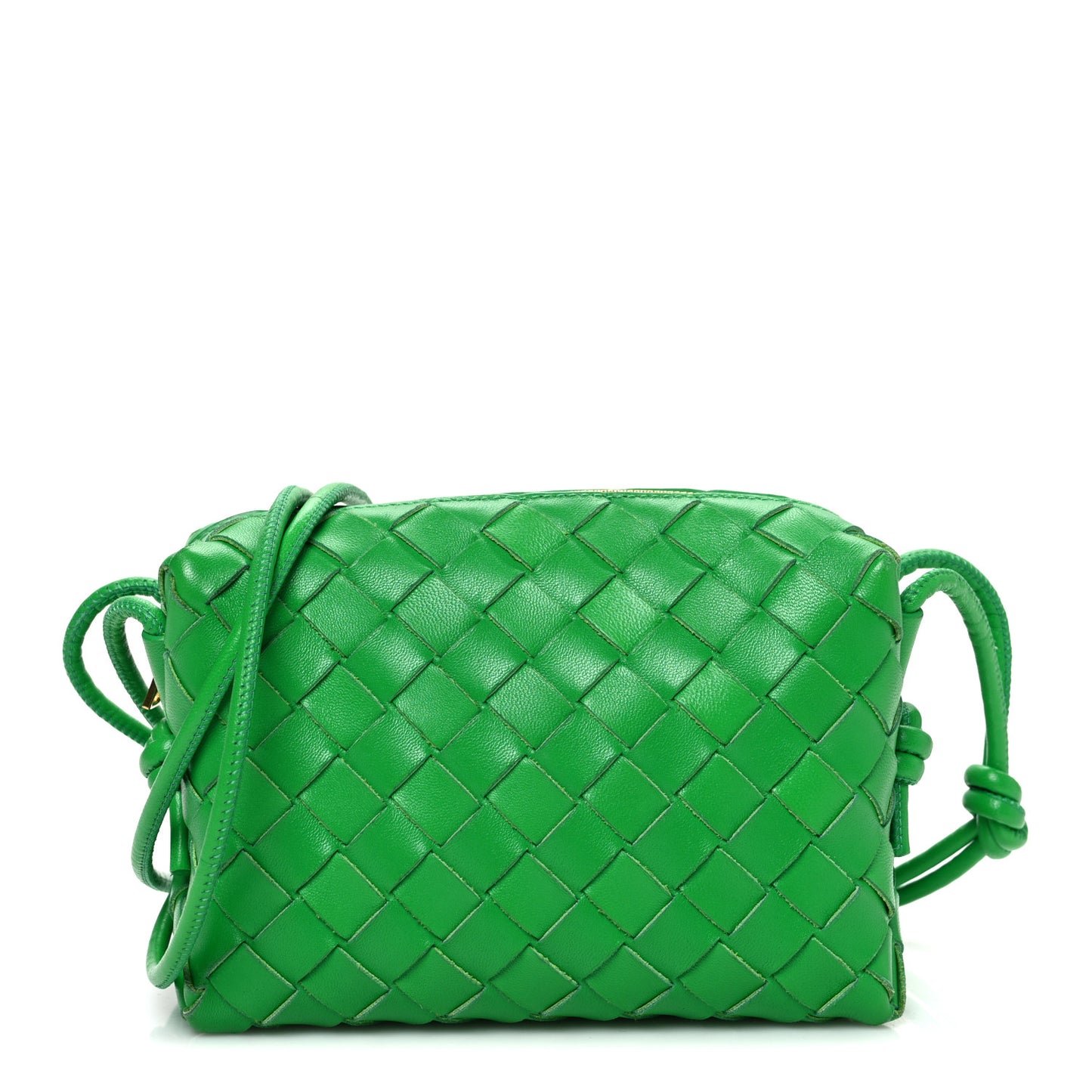 Nappa Intrecciato Mini Loop Camera Bag Parakeet