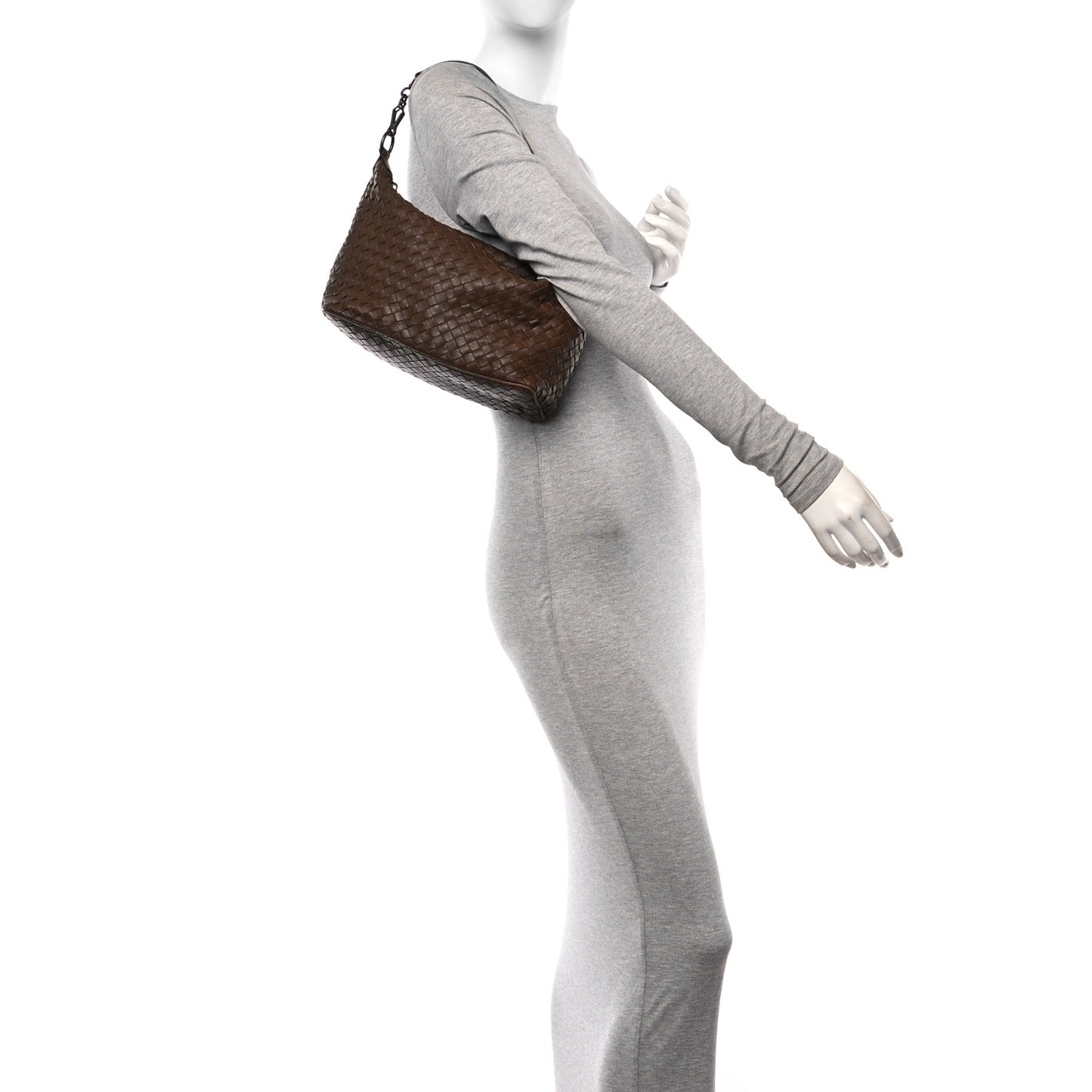 Nappa Intrecciato Ciambrino Bag Brown