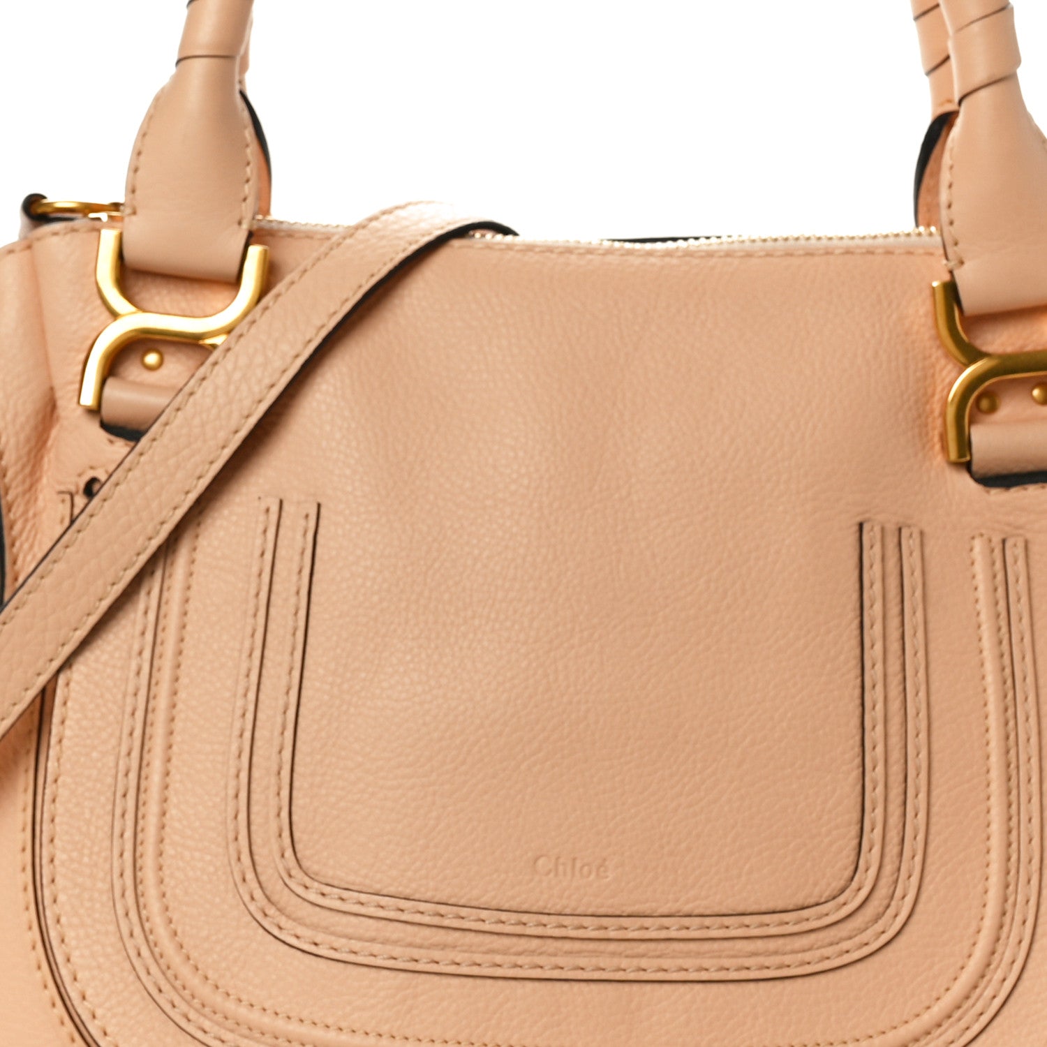 Chloe Calfskin Medium Marcie Satchel Light Tan 8 of 11