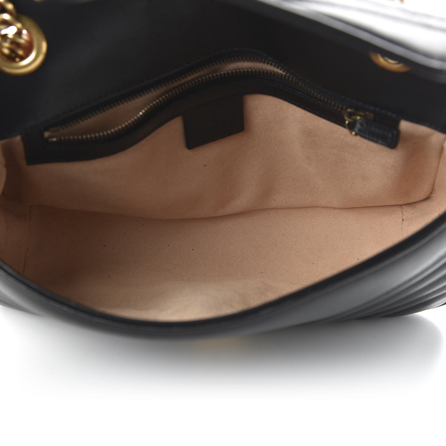 Calfskin Matelasse Small GG Marmont Shoulder Bag Black