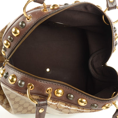 Gucci Crystal Monogram Large Babouska Dome Bag Brown 5 of 7