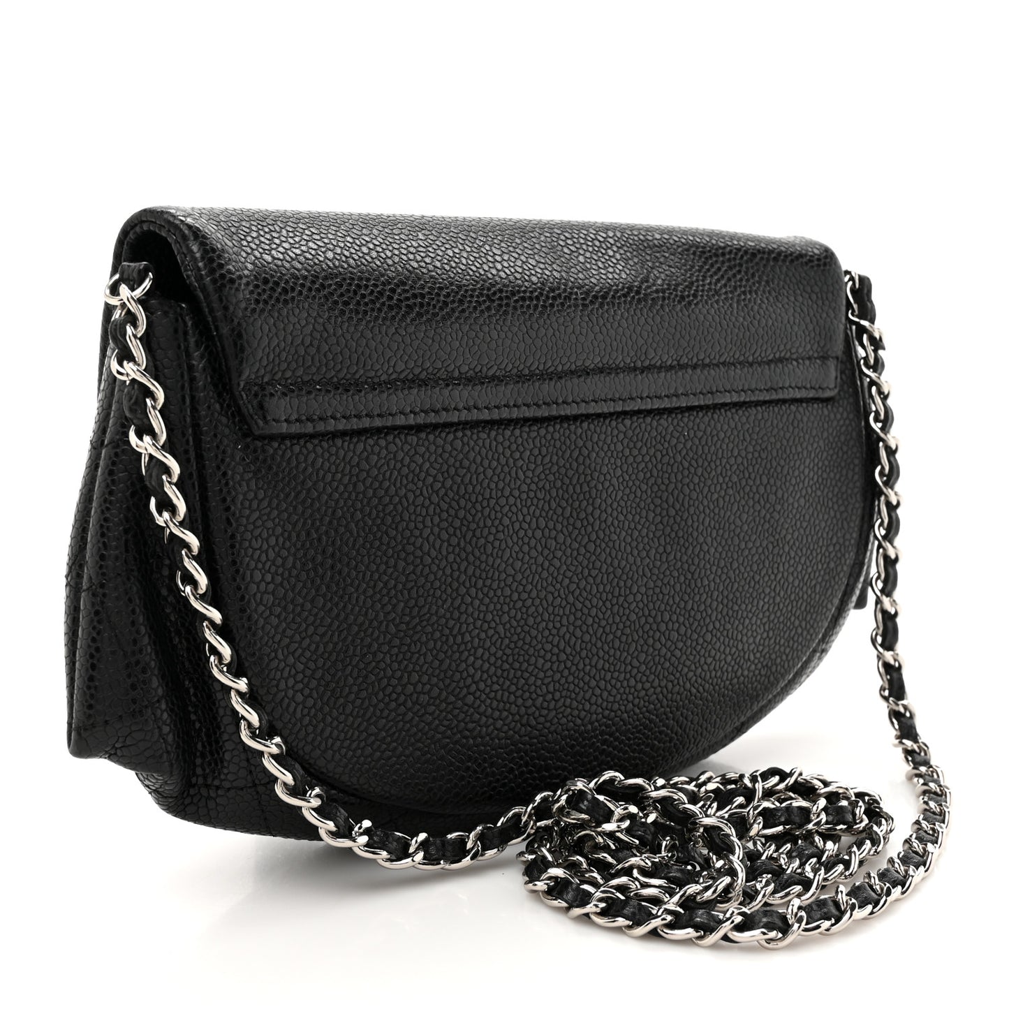 Caviar Half Moon Wallet On Chain WOC Black