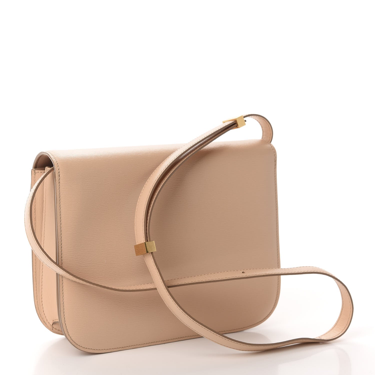 Celine Liege Calfskin Medium Classic Box Flap Bag Nude 3 of 10