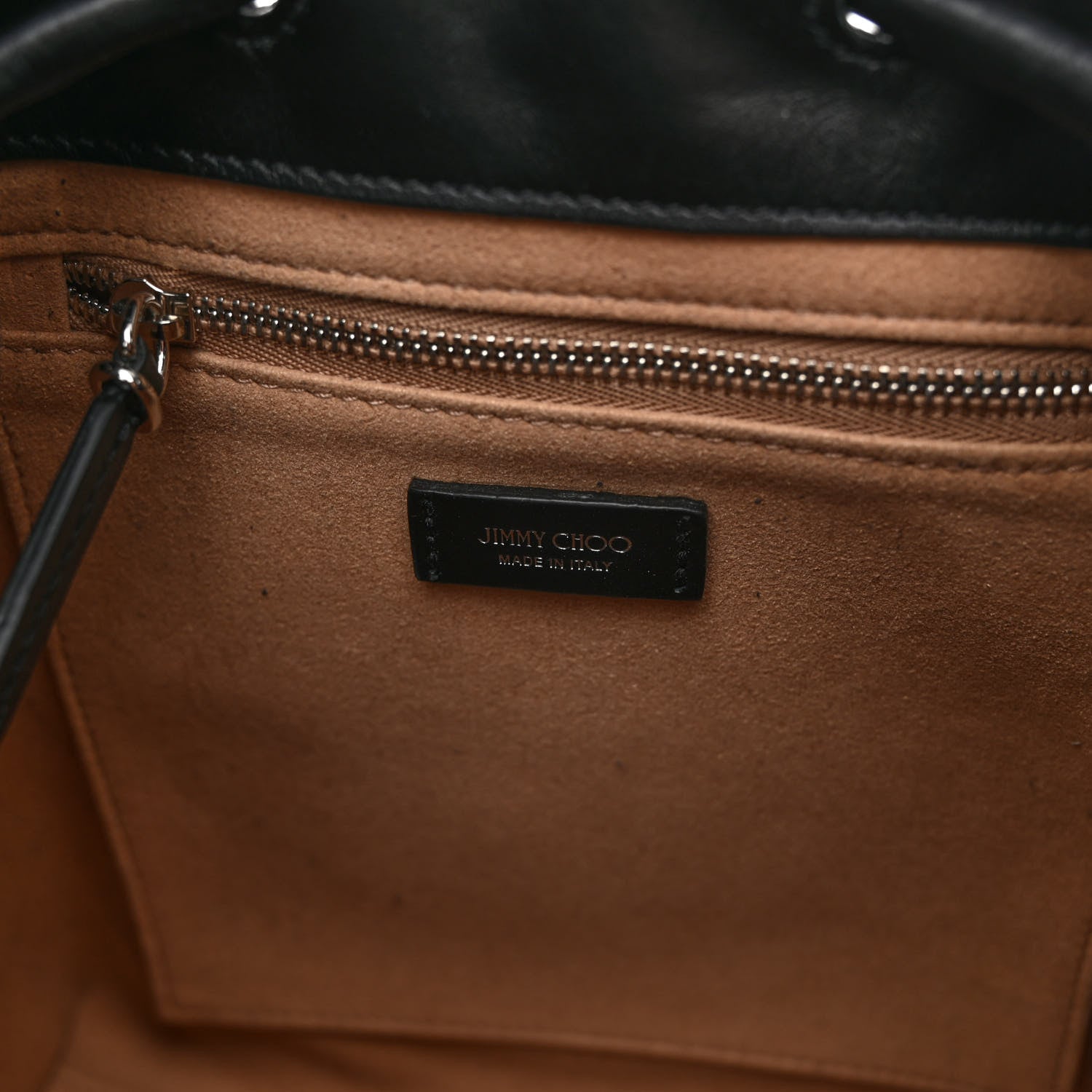 Jimmy Choo Smooth Shiny Calfskin Bon Bon Bucket Bag Black 6 of 10